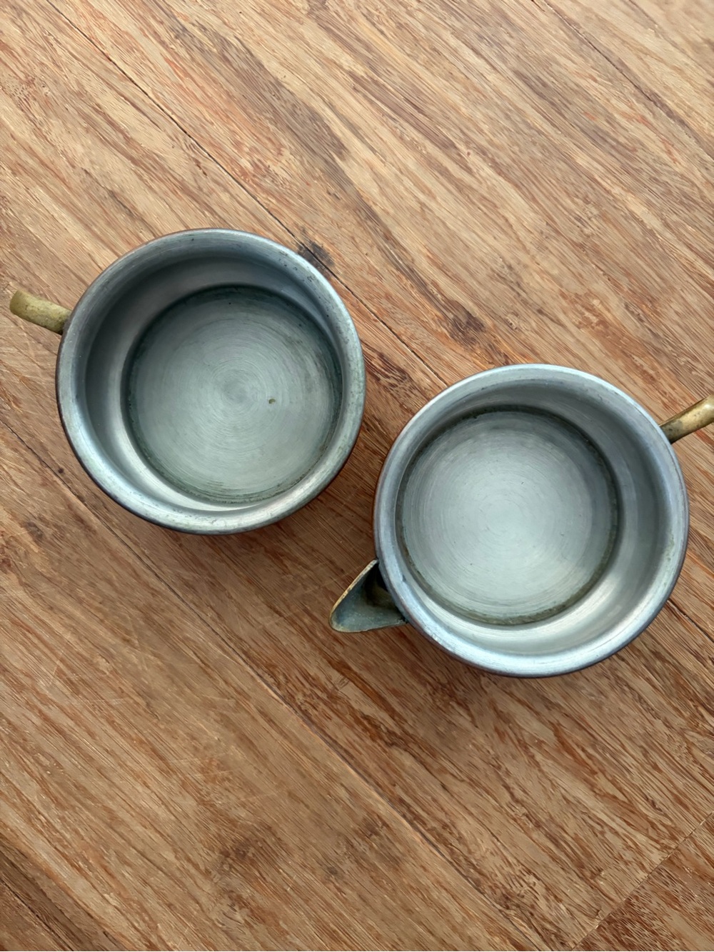 Vintage Tagus Copper Cream & Sugar Set – Made in Portugal - Picture 3 of 6